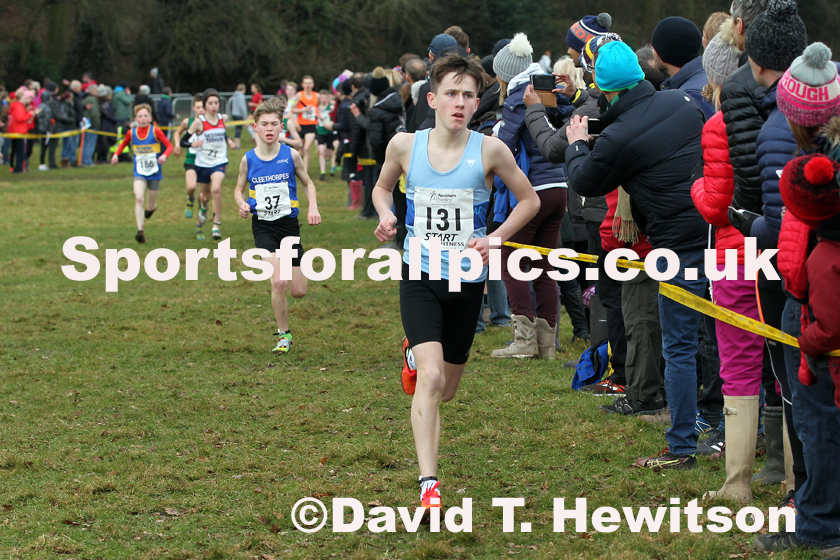Boys under-13s Northern Cross Country Champs., Camp Hill Estate, Kirklington.  Photo: David T. Hewitson/Sports for All Pics